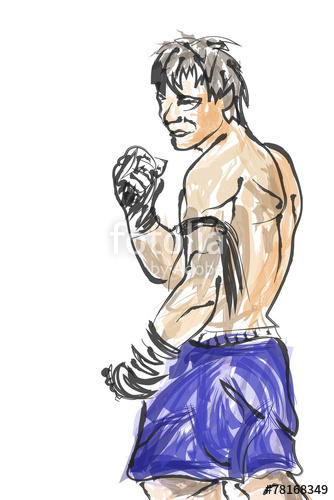 334x500 muay thai is a martial art of thailand stock photo and royalty