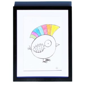 300x300 Drawing Handmade Dandelion Flower Fly Away Art And Cat