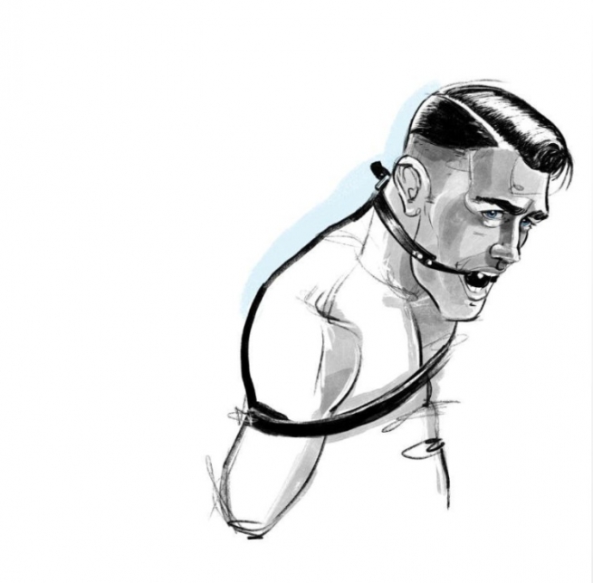 655x644 this artist's insta is overflowing with homoerotic, masculine beauty