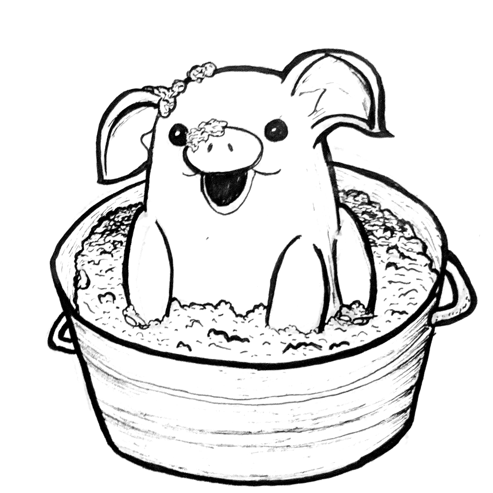 1710x1710 inktober day muddy ham eye am