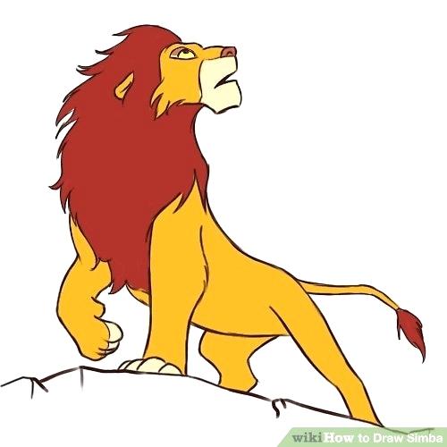 500x500 How To Draw Simba Step