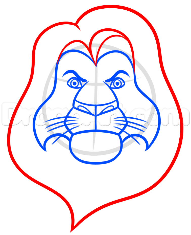 756x927 How To Draw Mufasa Easy, Step