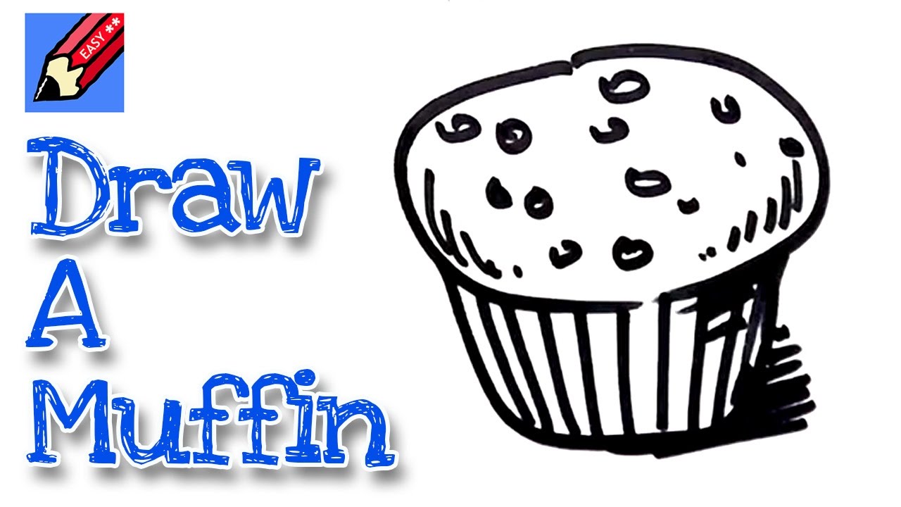 1280x720 How To Draw A Muffin Real Easy