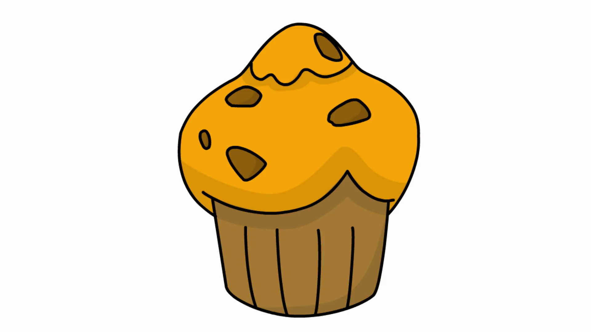 1920x1080 Muffin Sketch Illustration Hand Drawn Animation Transparent Motion