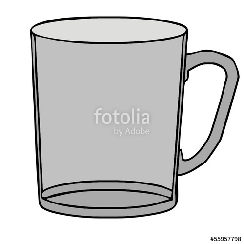 500x500 Vector Drawing Of A Mug Stock Image And Royalty Free Vector