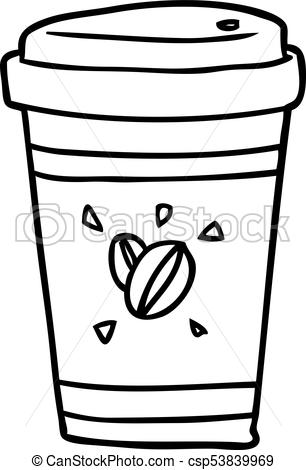 306x470 Collection Of 'line Drawing Coffee Cup' Download More Than
