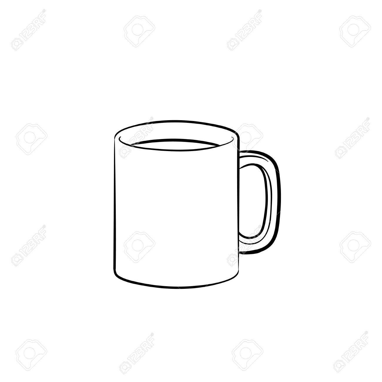 1300x1300 Huge Collection Of 'coffee Mug Drawing' Download More Than