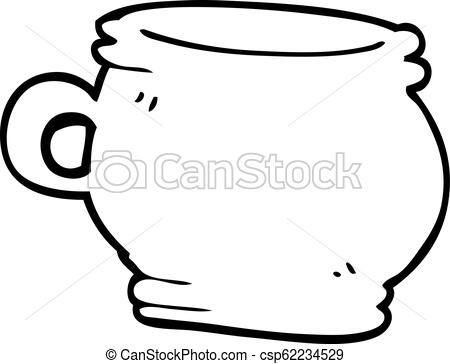 450x364 Line Drawing Cartoon Cup