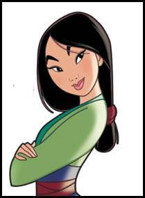 209x286 how to draw disney's mulan cartoon characters drawing tutorials