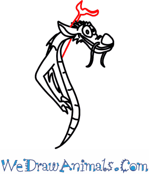 300x350 How To Draw Mushu From Mulan