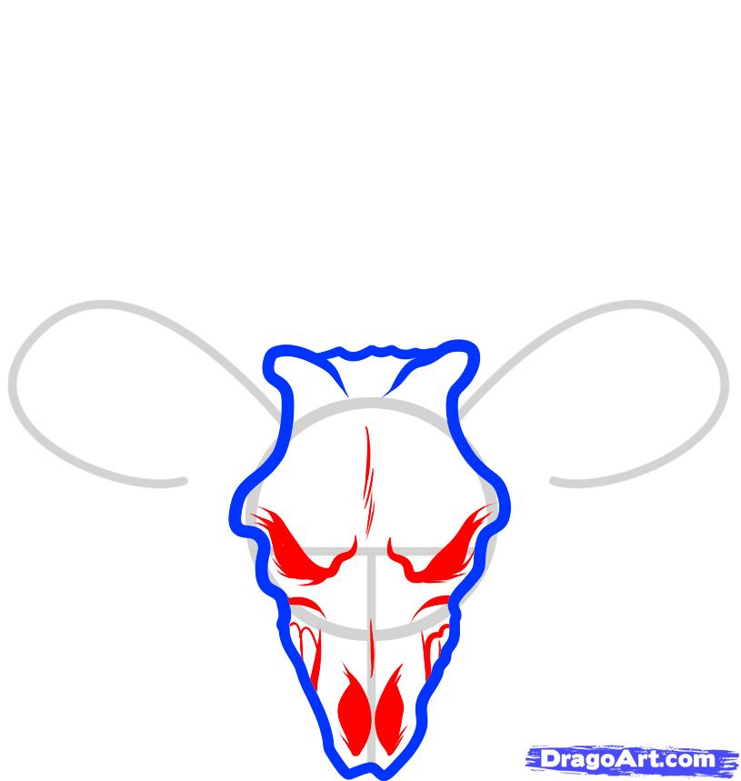 815x859 How To Draw A Deer Skull, Deer Skull Tattoo, Step