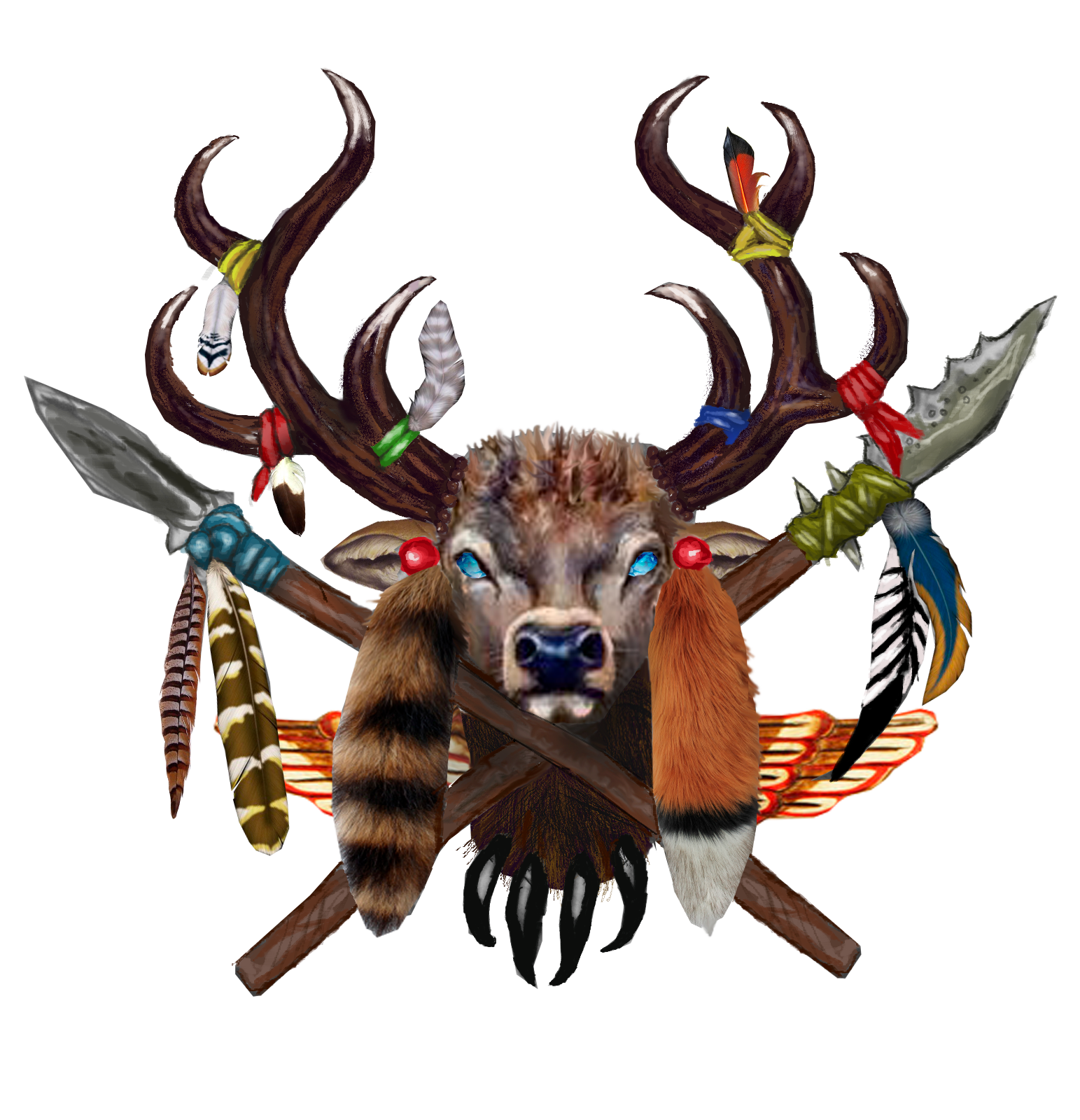 1543x1600 Necromancer Drawing Deer Skull Transparent Png Clipart Free