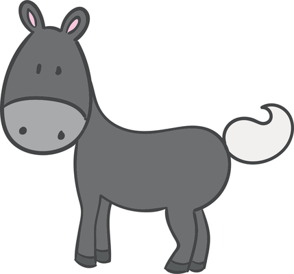 429x400 Drawing, Horse, Cartoon, Transparent Png Image Clipart Free Download