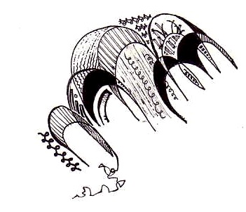 351x302 Eileen Kosasih Drawing Art Ink Pen Line Abstract Multimedia Craft