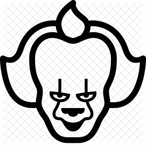 512x512 Collection Of Free Pennywise Drawing Black And White Download