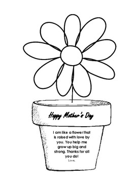 270x350 Mothers Day Flower Pot Poem Worksheets Teachers Pay Teachers