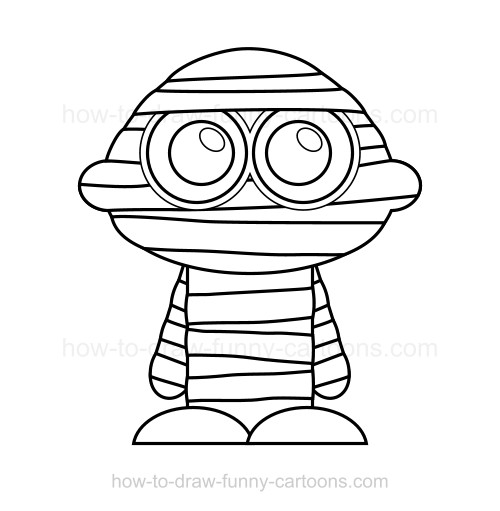 500x511 How To Draw A Mummy