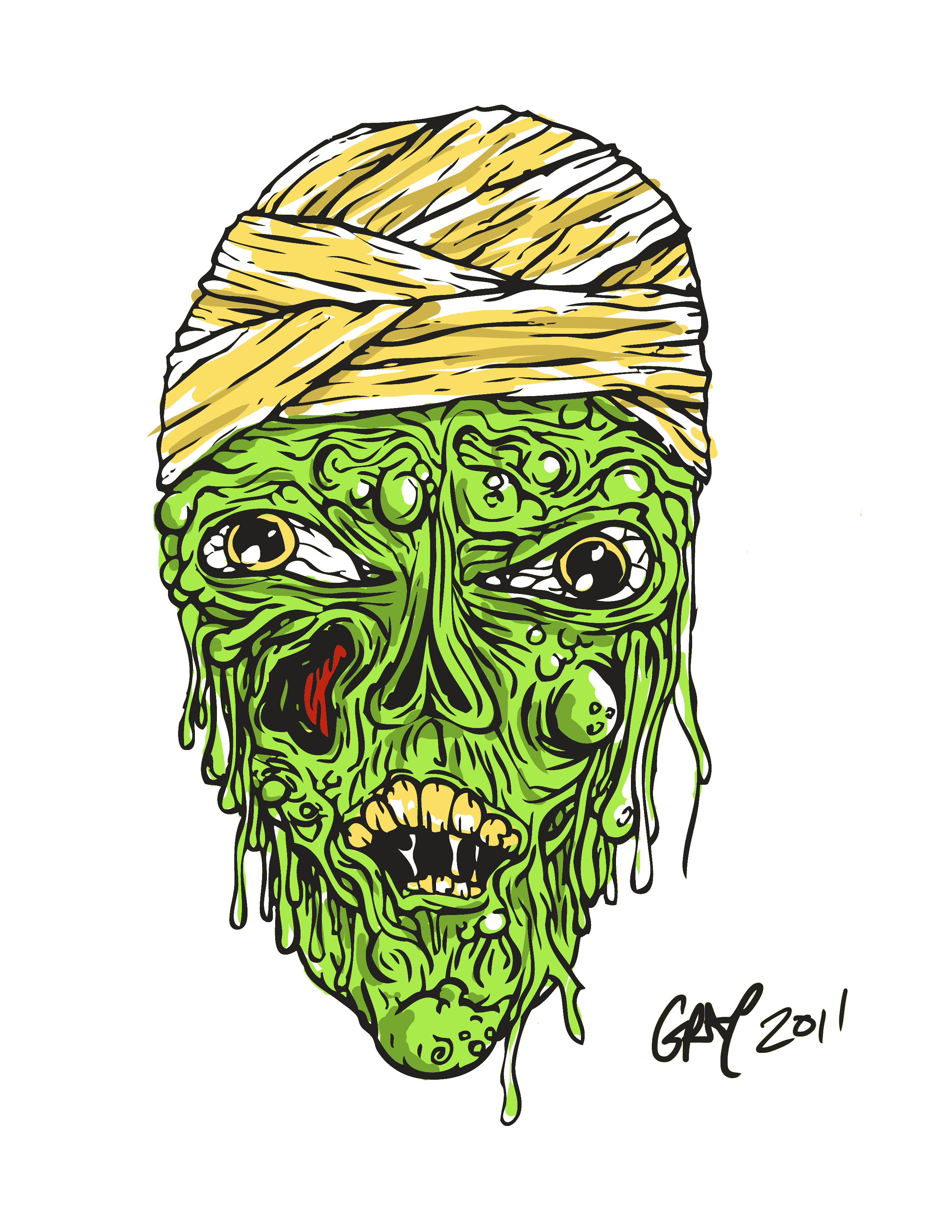 2550x3300 Mummy Illustration
