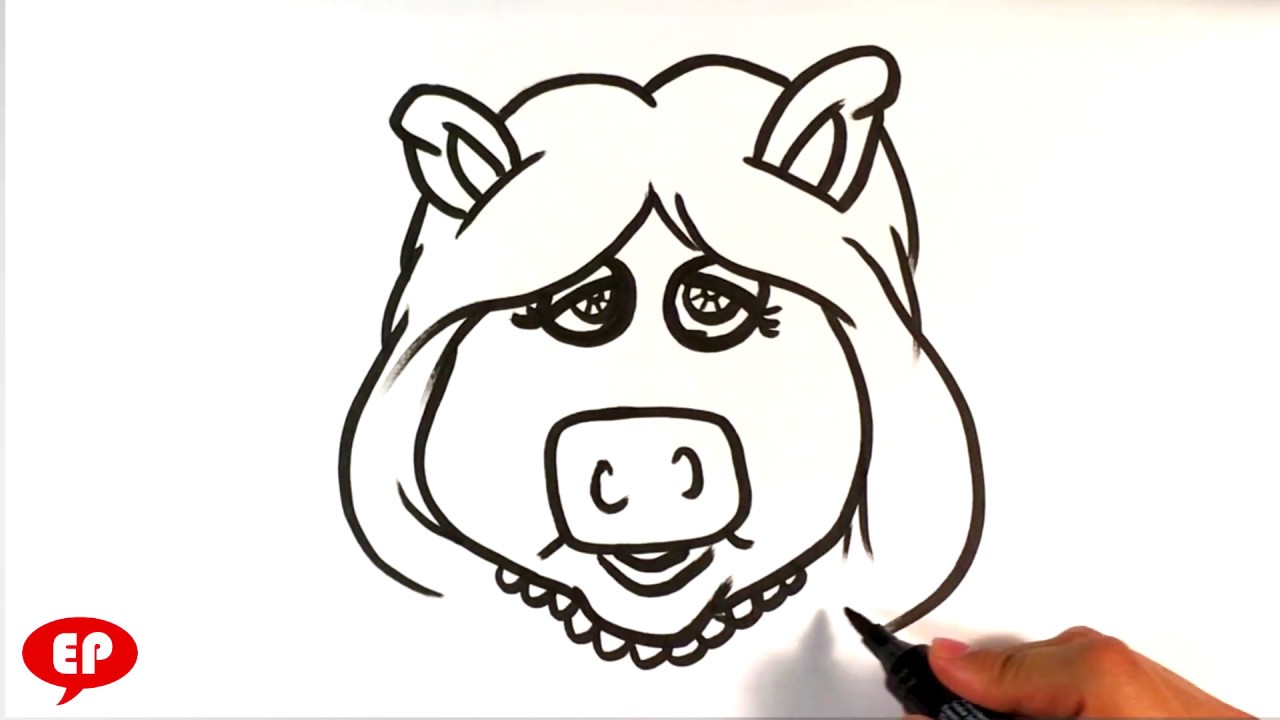 1280x720 How To Draw Miss Piggy