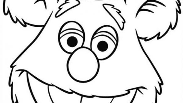 585x329 Inspiring Idea Fozzie Bear Coloring Pages Drawing Head