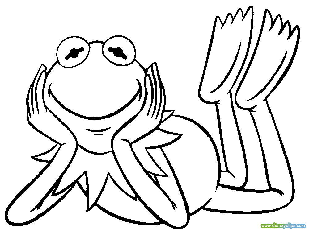 1000x749 Muppets Coloring Pages Beautiful Kermit The Frog Coloring Pages