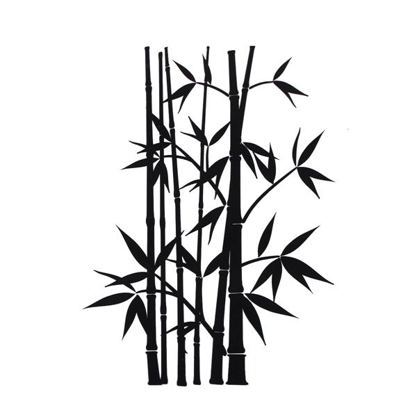 600x600 Bamboo Drawing Mural For Free Download