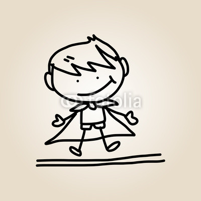 400x400 Hand Drawing Cartoon Happy Kids Wall Mural Shrub Wallpaper Murals