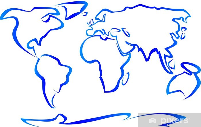 700x442 Planisphere Drawing Wall Mural We Live To Change