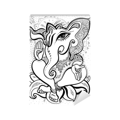 400x400 Collection Of Free Ganesha Drawing Mural Download On Ui Ex