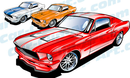 500x300 Photos Muscle Car Clipart Images