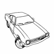 230x230 Top Free Printable Muscle Car Coloring Pages Online
