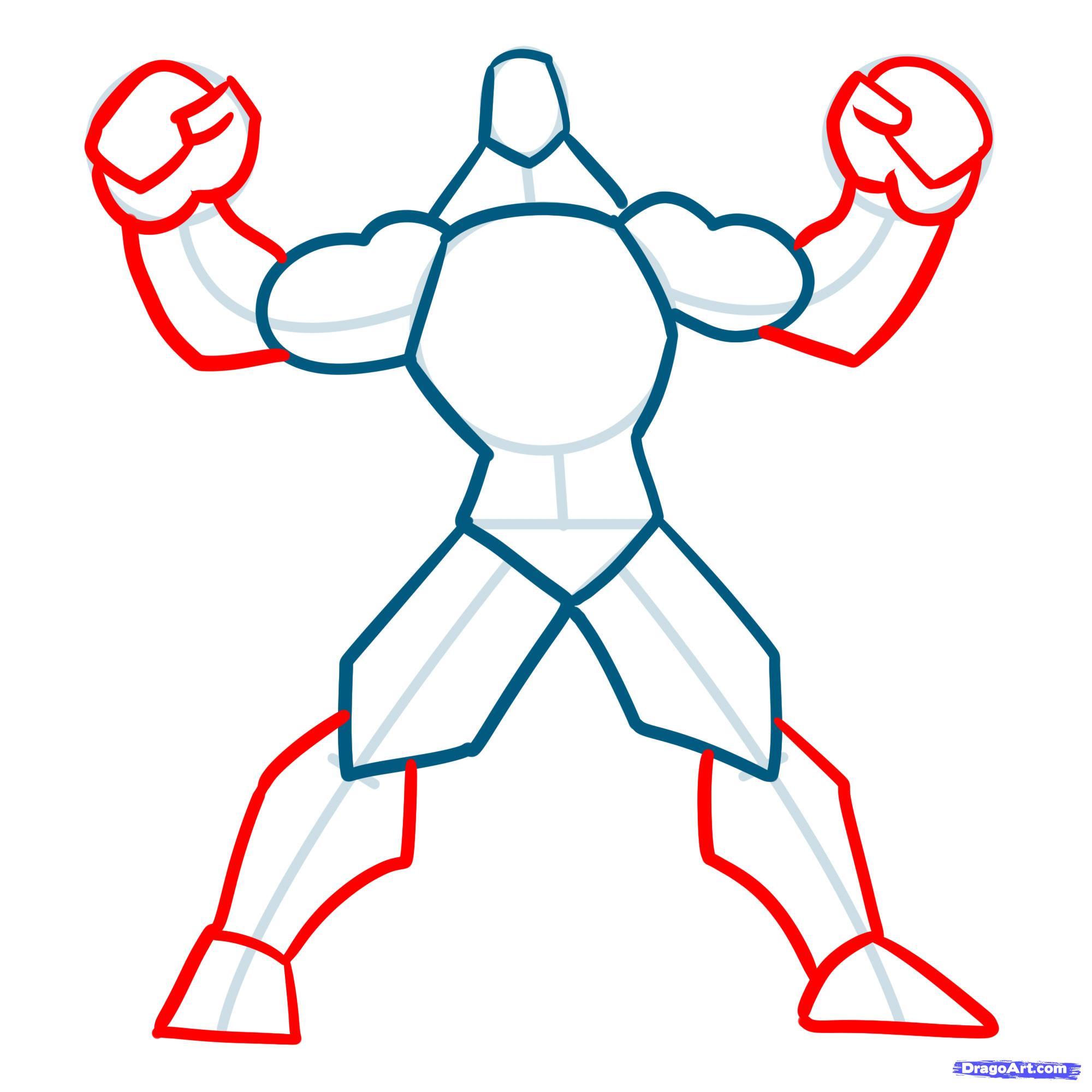 2000x2000 How To Draw Muscles, Step
