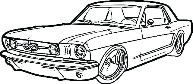 640x280 Muscle Car Drawing Drawings Step