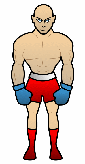 300x575 Drawing A Cartoon Boxer