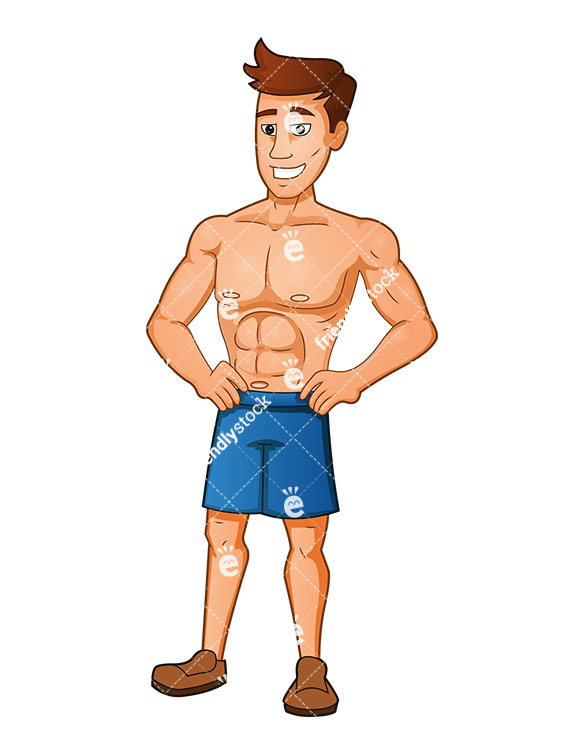 Muscle Guy Drawing | Free download on ClipArtMag