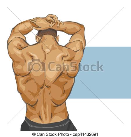 450x470 muscular man body fitness muscular man body illustration