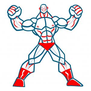 302x302 How To Draw Muscles, Step
