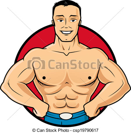 450x459 Collection Of Free Comparator Clipart Muscular Person Download