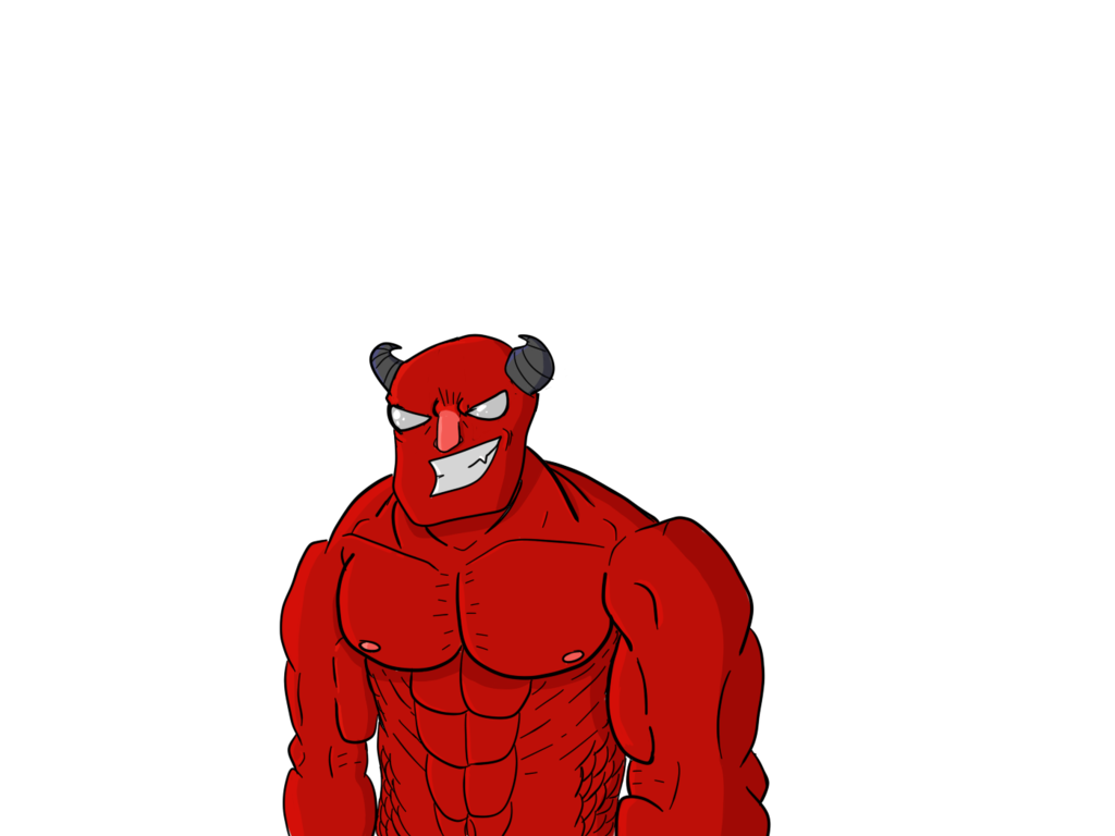 1024x768 Collection Of Free Demon Drawing Muscular Download On Ui Ex