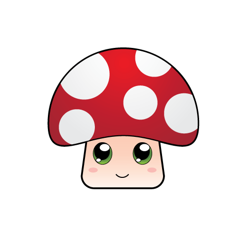 500x500 Drawing Mushrooms Cute Transparent Png Clipart Free Download