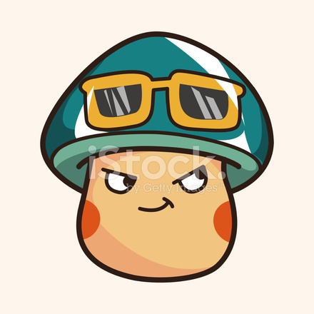 440x440 Mushroom Cartoon Theme Elements Vector,eps Stock Vector