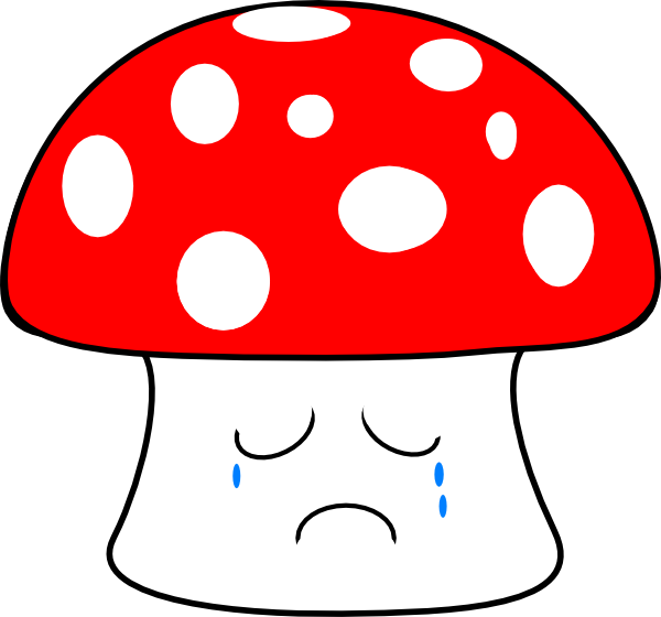 600x560 Sad Clipart Mushroom Drawing