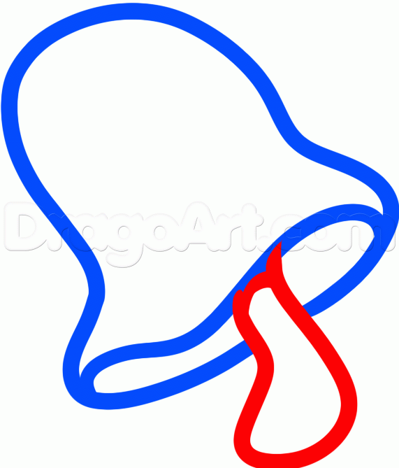 571x669 Draw A Hippie Mushroom, Step