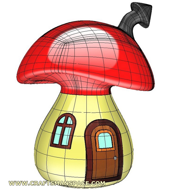 773x800 Mushroom House Model