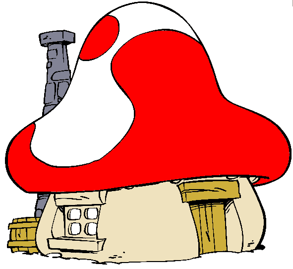 591x542 mushroom house l playhouse l smurf house pic