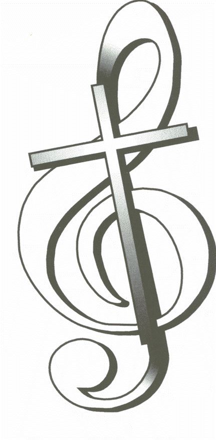431x878 Treble Clef And Cross Logo Gif Tattoo Ideas Music Drawings