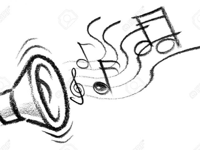 640x480 Drawings Of Music Notes