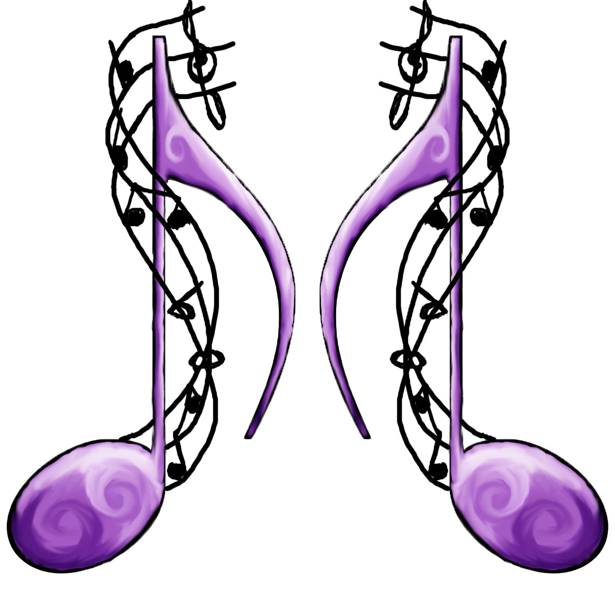 1200x1200 Easy To Draw Musical Notes