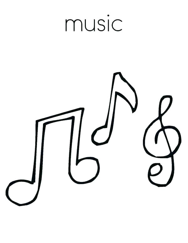 600x776 Music Note Coloring Pages