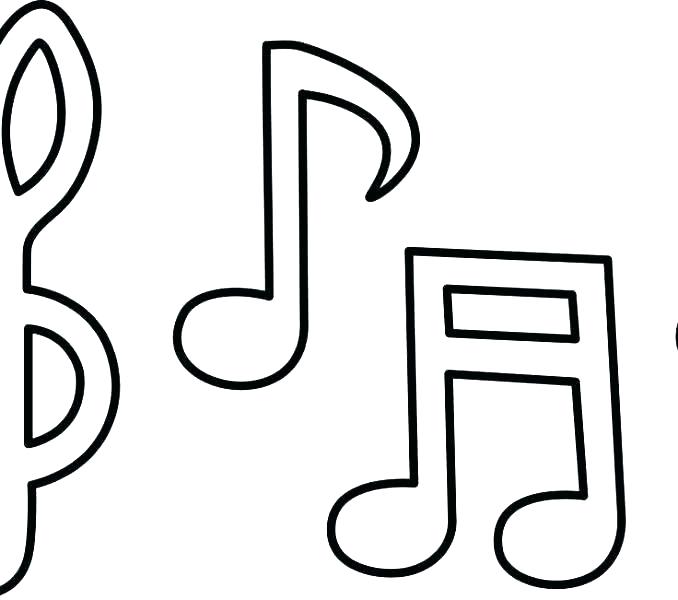678x600 Coloring Pages Of Music Notes Music Note Coloring